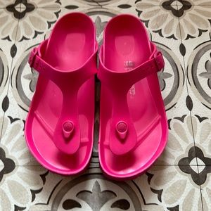 Birkenstock Gizeh Eva hot pink sandals size 40